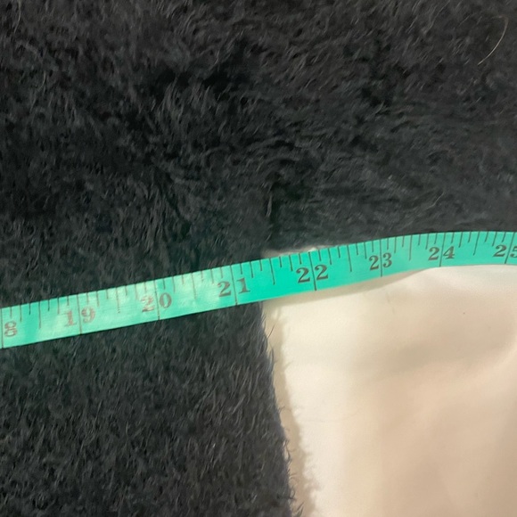 Creation XXL navy fuzzy eyelash sweater with zip on the neckline - Picture 10 of 13